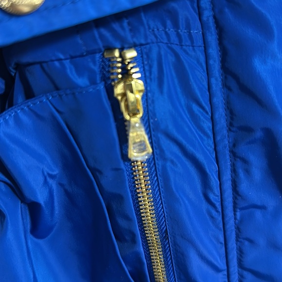 Trina Turk Royal Blue Rain/Wind Jacket Size Large - Picture 4 of 10